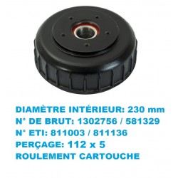 Kit moyeu roulements cartouche