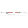 CABLE DE FREIN AVEC OLIVE D'ACCROCHE RAPIDE
